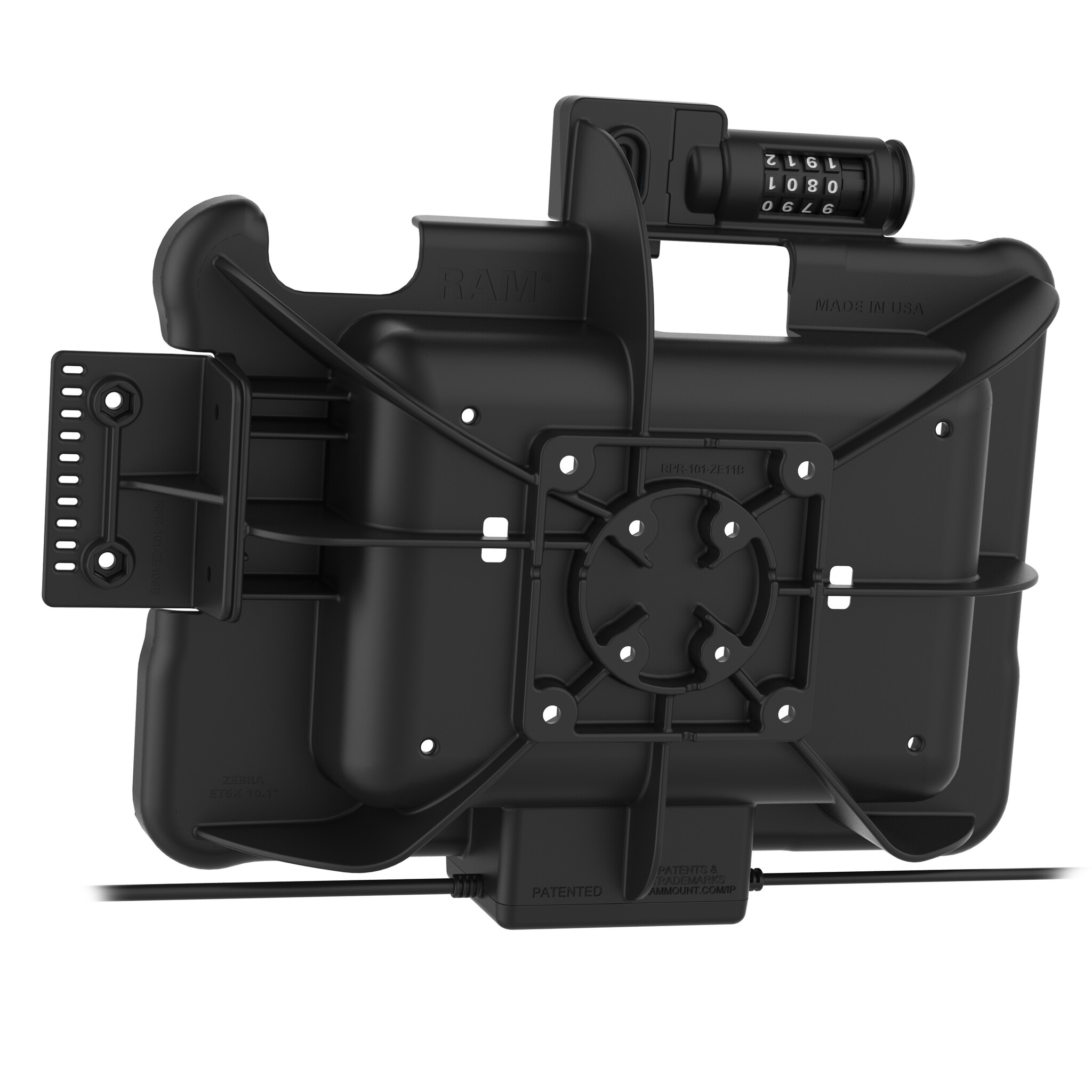 RAM MOUNT Supporto RAM Mounts Form-Fit (blocco combinato) per Zebra ET51/56 (10'), 500 mAh, USB
