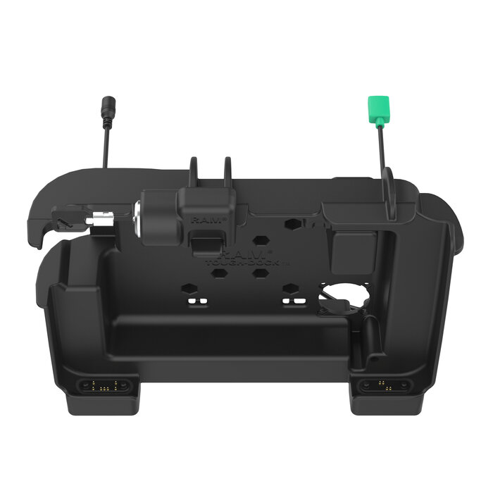 RAM-HOL-ZE25PDLU - Soporte de montaje en superficie RAM (con cerradura) para Zebra ET60/65