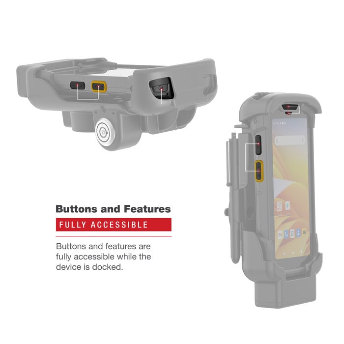 RAM MOUNT RAM-HOL-ZE17L-NP-1U - RAM Mounts Form-Fit Holder (with Key Lock) for Zebra TC73/78