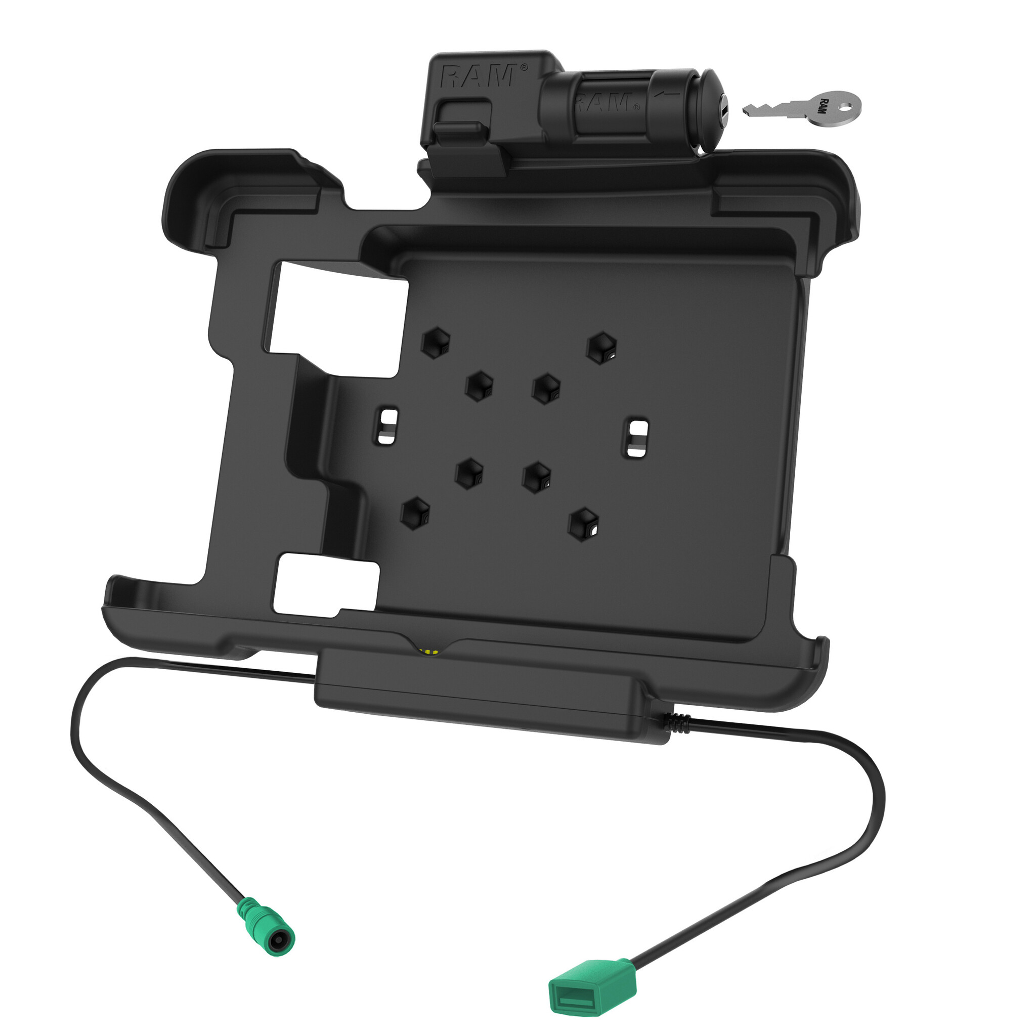 RAM MOUNT RAM-HOL-ZE15PDKLU - Soporte de montaje en superficie RAM (con cerradura) para Zebra L10