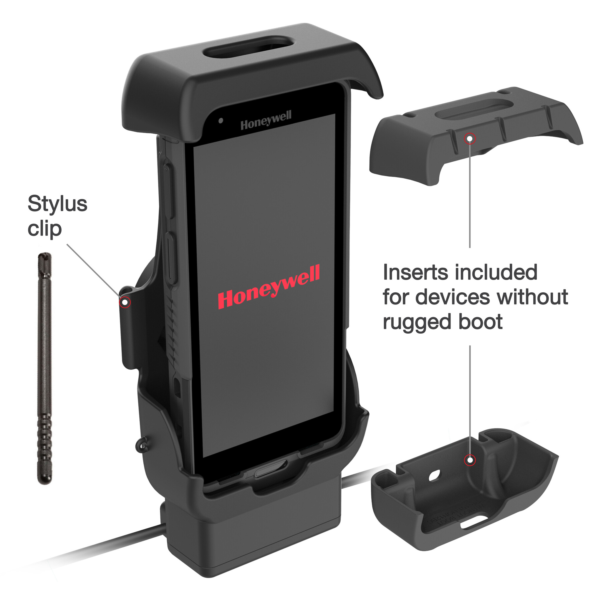 RAM MOUNT RAM Mounts rigid holder for Honeywell CT40, CT45, and CT47, 500mAh