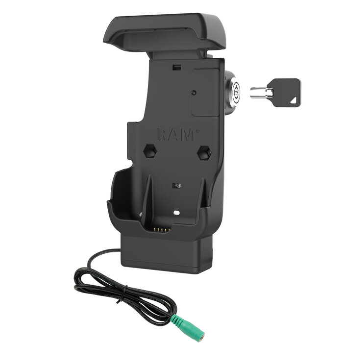 RAM MOUNT RAM-HOL-HON12PLU - RAM Mounts Form-Fit Holder (with Key Lock) for Honeywell CT40, CT45, and CT47