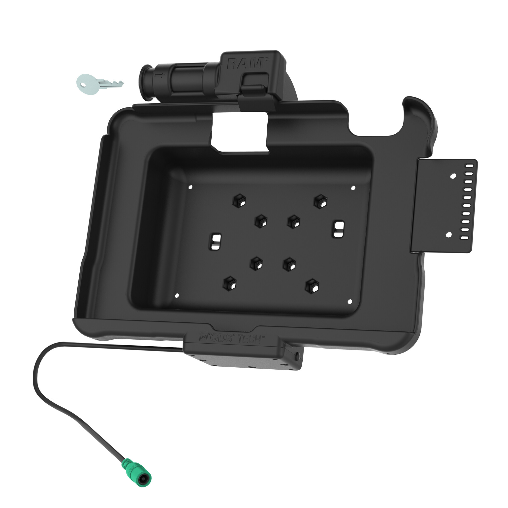 RAM MOUNT RAM-HOL-ZE11PKLU - Support de montage RAM Form-Fit (avec verrouillage à clé) pour Zebra ET51/56 (10')