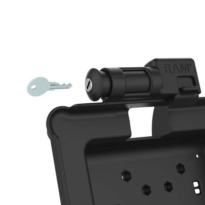 RAM-HOL-ZE11PKLU - RAM Mounts Form-Fit houder (met sleutelvergrendeling) voor Zebra ET51/56 (10')