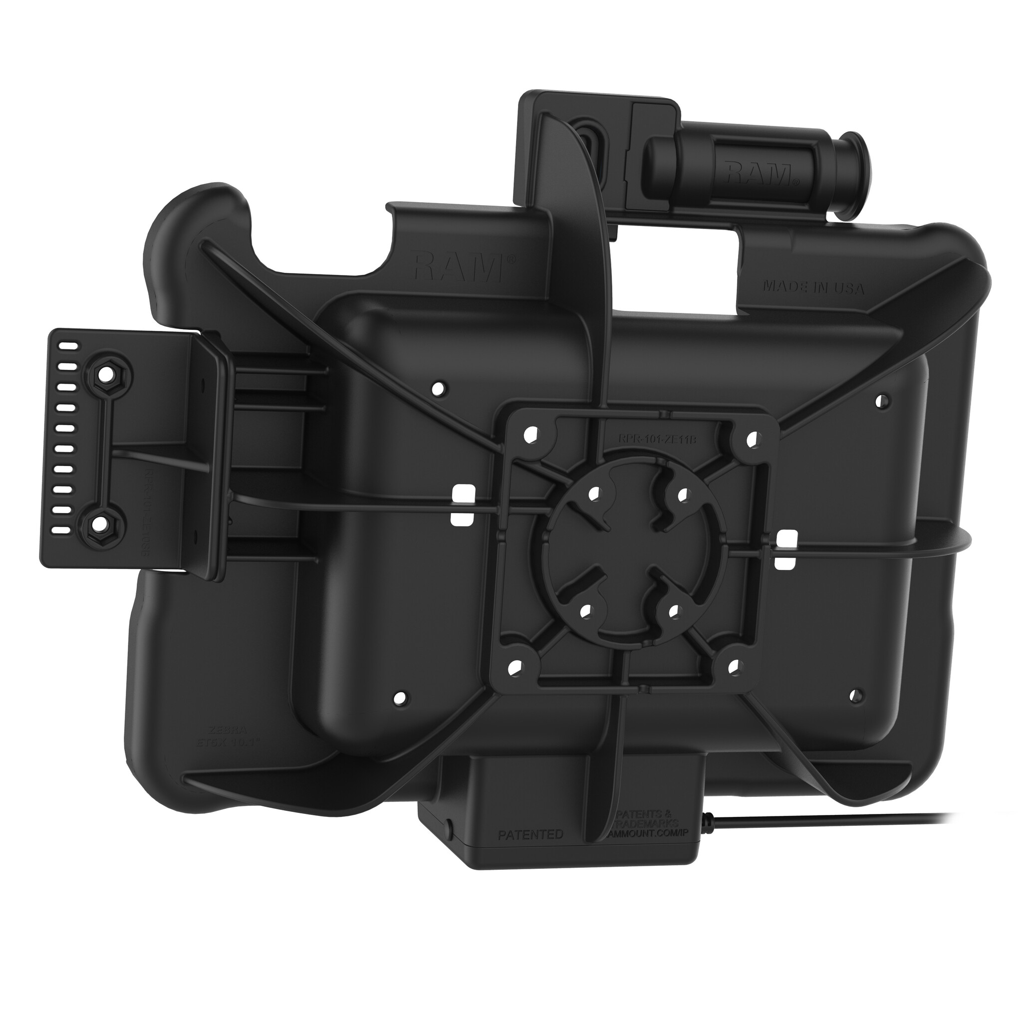 RAM MOUNT RAM-HOL-ZE11PKLU - Support de montage RAM Form-Fit (avec verrouillage à clé) pour Zebra ET51/56 (10')