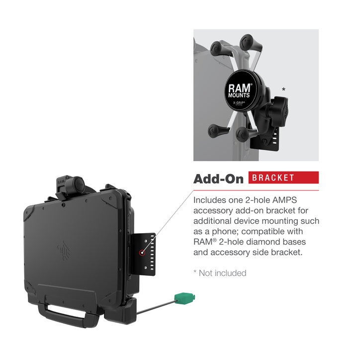 RAM-HOL-ZE22PD2U - RAM Mounts Formpasshalterung (Verriegelung) für Zebra ET80/85