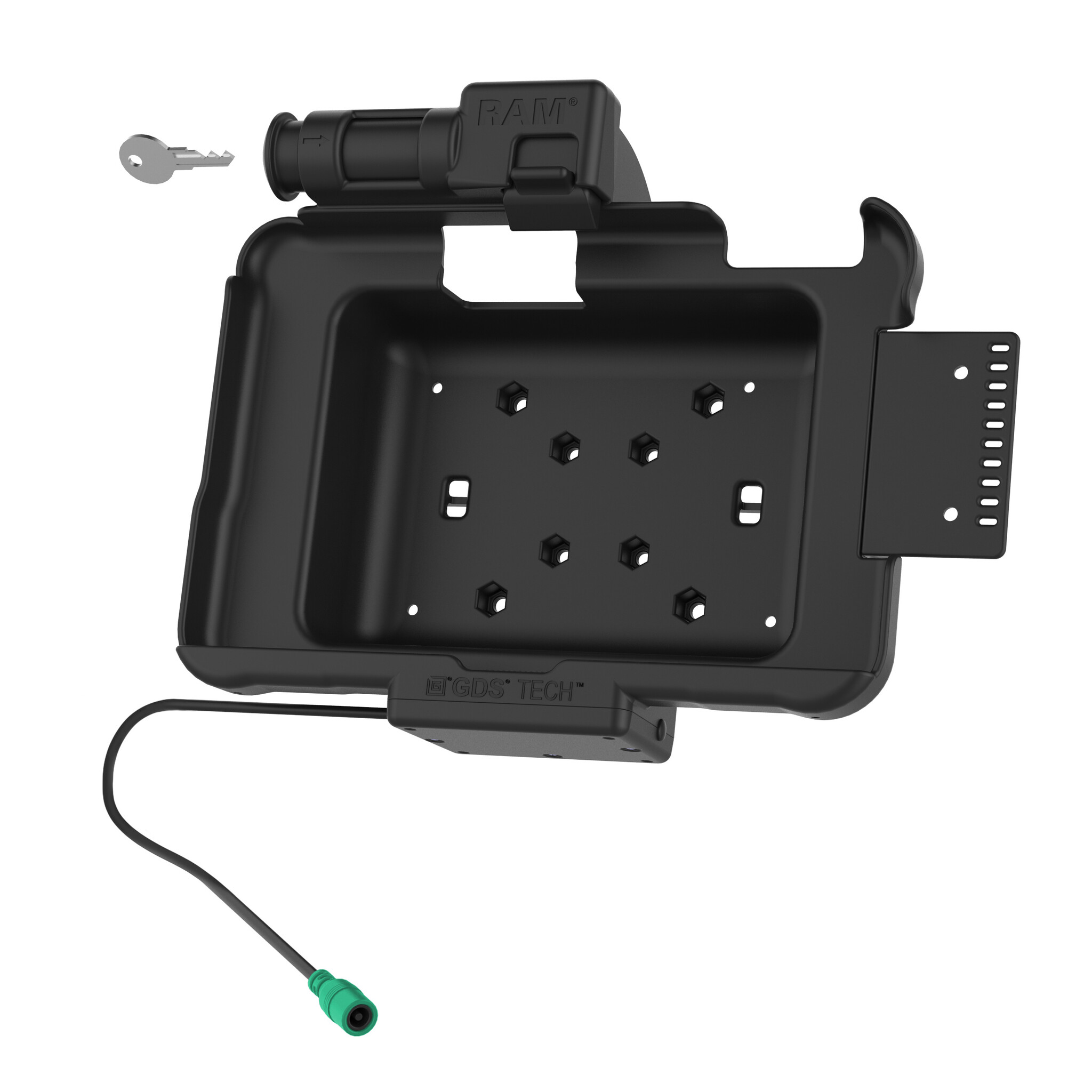 RAM MOUNT RAM-HOL-ZE10PKLU - RAM Mounts Form-Fit Holder (with Key Lock) for Zebra ET51/56 (8')
