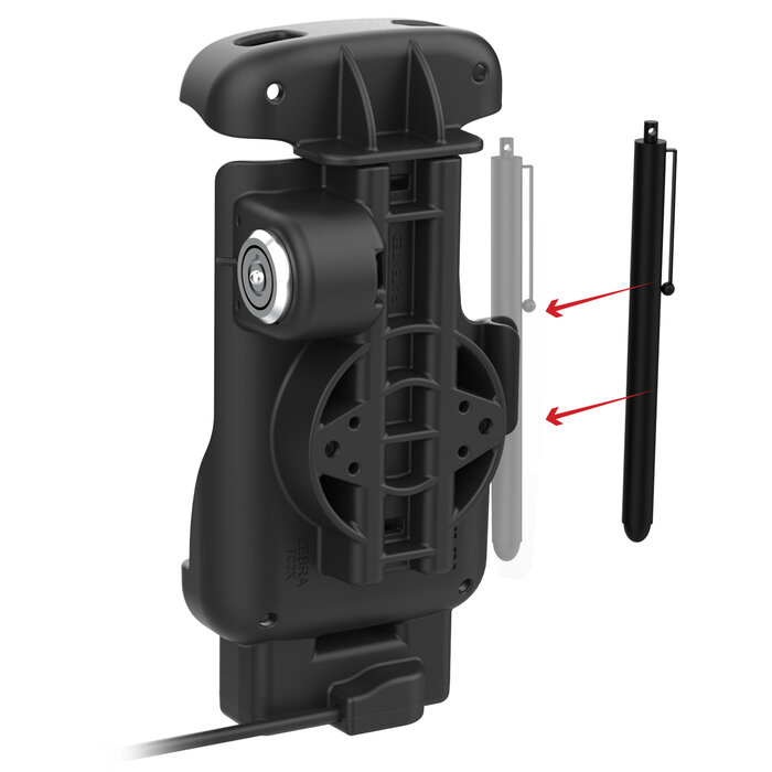 RAM MOUNT RAM Mounts Formpasshalterung (mit Schlüsselschloss) für Zebra TC22/27, 341 g, USB-A