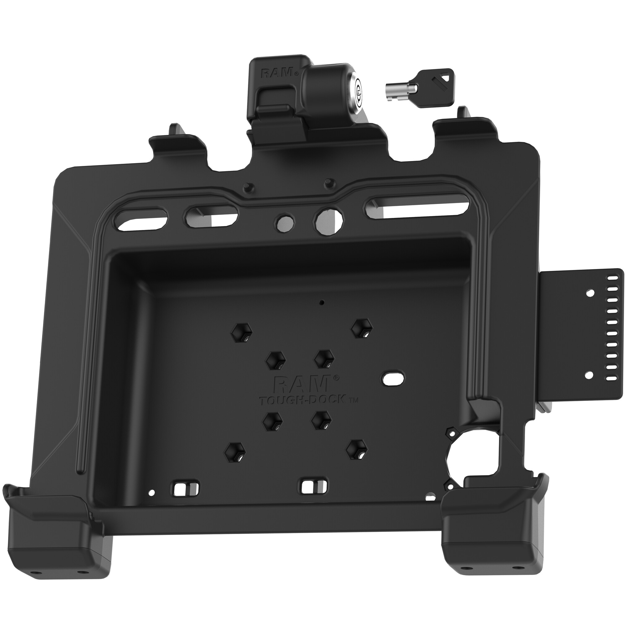 RAM MOUNT RAM-HOL-ZE22LU - RAM Mounts Form-Fit Holder (with Key Lock) for Zebra ET80/85