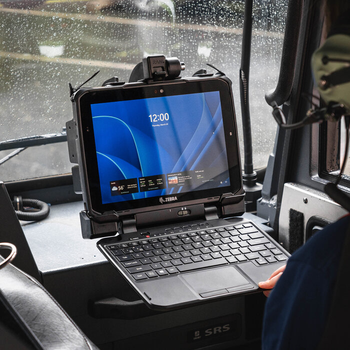 RAM-HOL-ZE22LU - RAM Mounts Form-Fit Holder (with Key Lock) for Zebra ET80/85