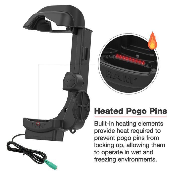 RAM-HOL-ZE32PHU - RAM Mounts Form-Fit Holder for Zebra MC9300/9400