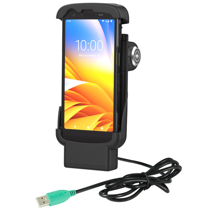 RAM-HOL-ZE24PL-1U - Support RAM Mounts Form-Fit (avec verrouillage à clé) pour Zebra TC22/27