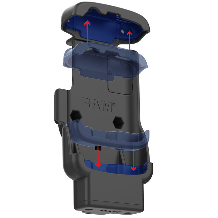 RAM-HOL-ZE24PL-1U - RAM Mounts Formpasshalterung (mit Schlüsselschloss) für Zebra TC22/27