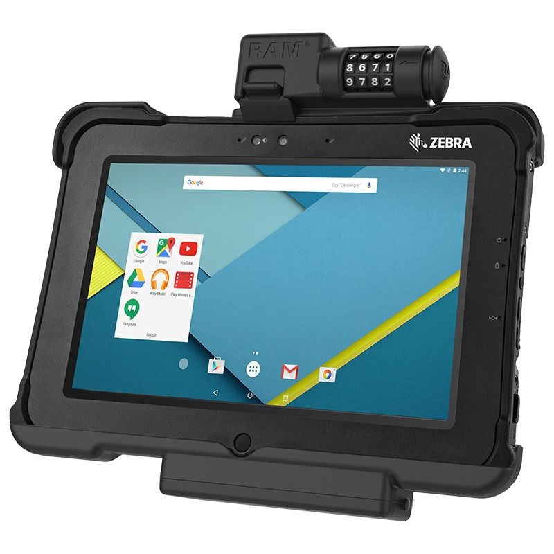 RAM-HOL-ZE15CLU - Support de montage RAM Mounts Form-Fit (verrouillage combiné) pour Zebra L10