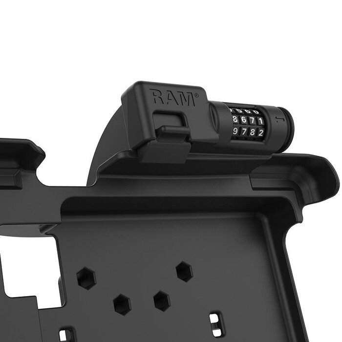 RAM MOUNT RAM-HOL-ZE15CLU - RAM Mounts Form-Fit Holder (Combo Lock) for Zebra L10