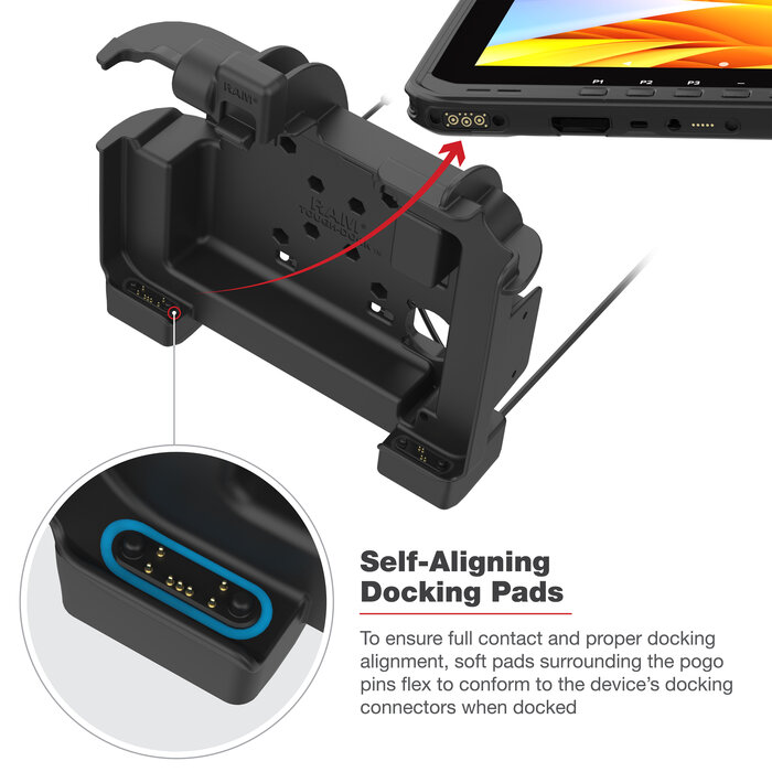 RAM MOUNT RAM-HOL-ZE25PD2HU - RAM Mounts Form-Fit Holder for Zebra ET60/65