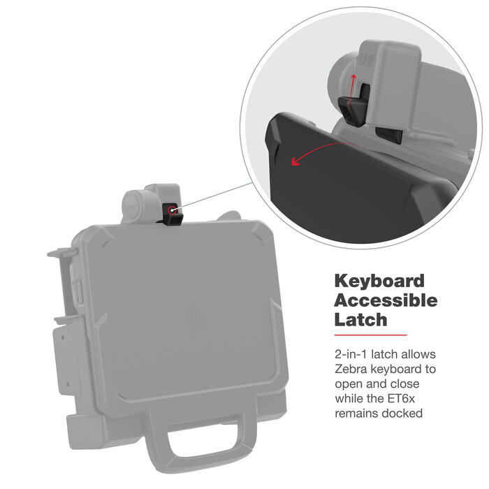 RAM MOUNT RAM-HOL-ZE25PD2HU - RAM Mounts Form-Fit Holder for Zebra ET60/65