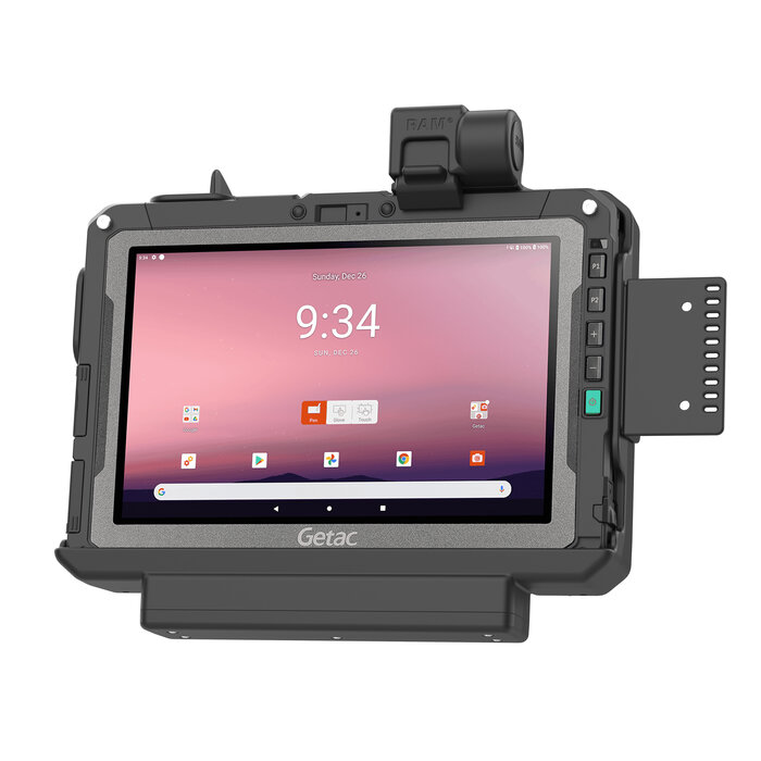 RAM MOUNT Soporte de montaje en forma (con pestillo) para Getac ZX10, 598 g, NFC