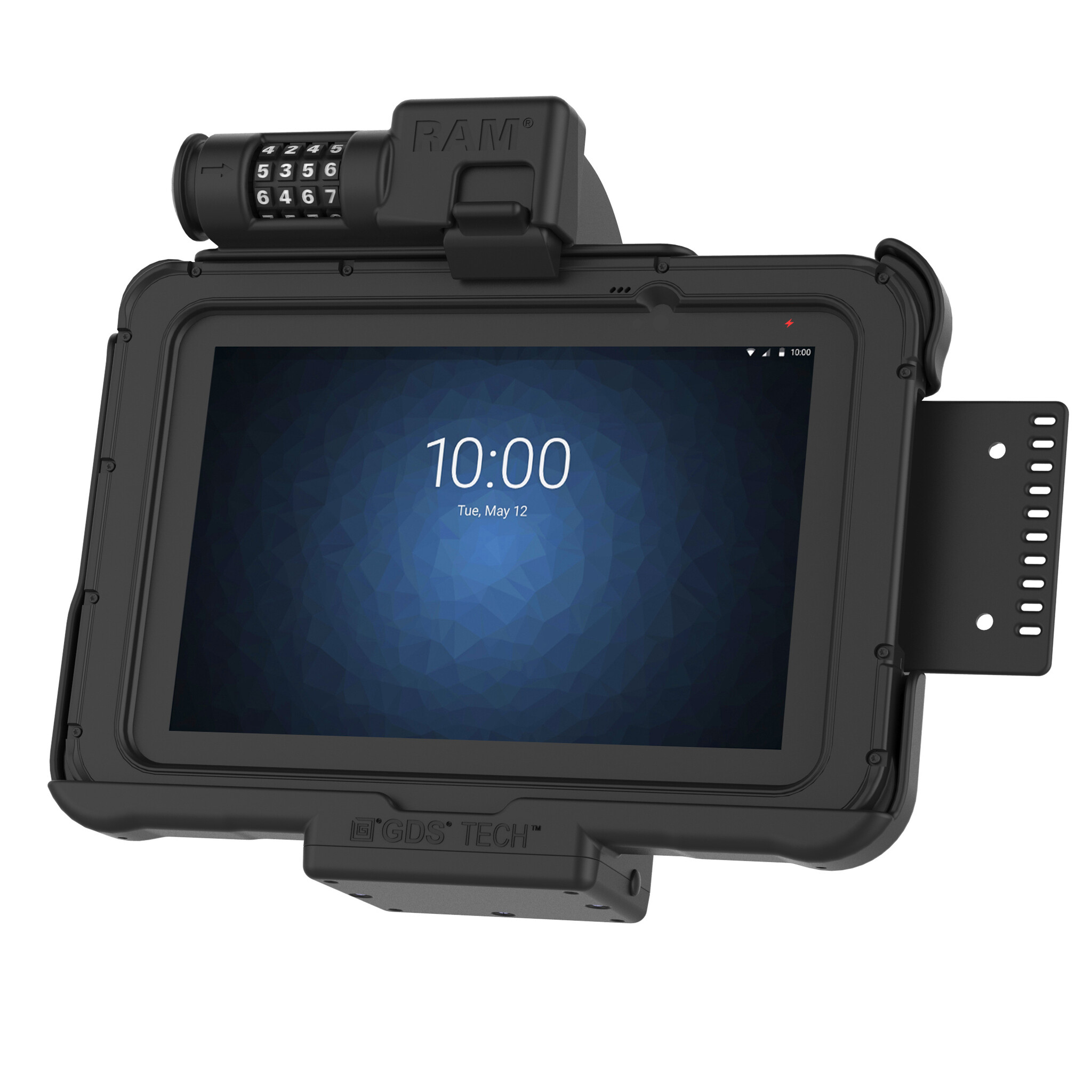 RAM-HOL-ZE10CLU - Soporte de montaje en forma RAM (bloqueo combinado) para Zebra ET51/56 (8')