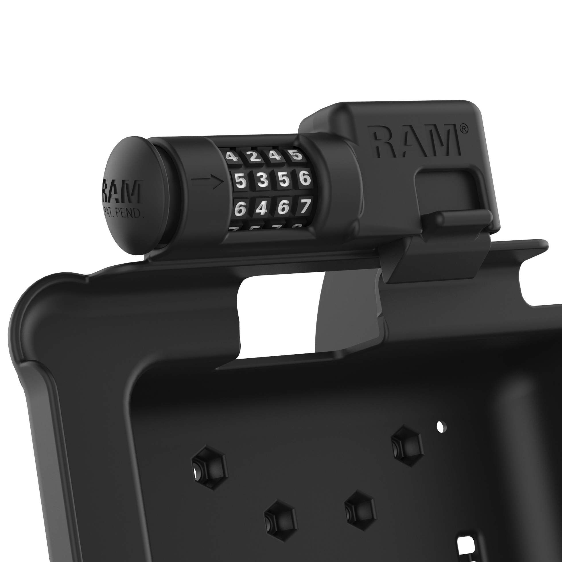 RAM MOUNT Support de montage RAM Form-Fit (verrouillage combiné) pour Zebra ET51/56 (8'), 694 g, 75 mm