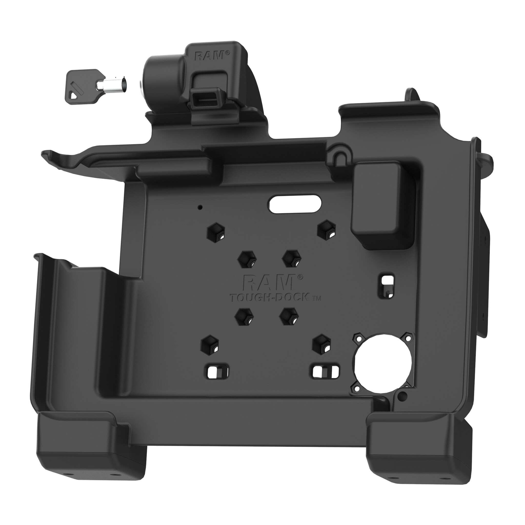 RAM MOUNT RAM-HOL-ZE25LU - RAM Mounts Form-Fit Holder (with Key Lock) for Zebra ET60/65