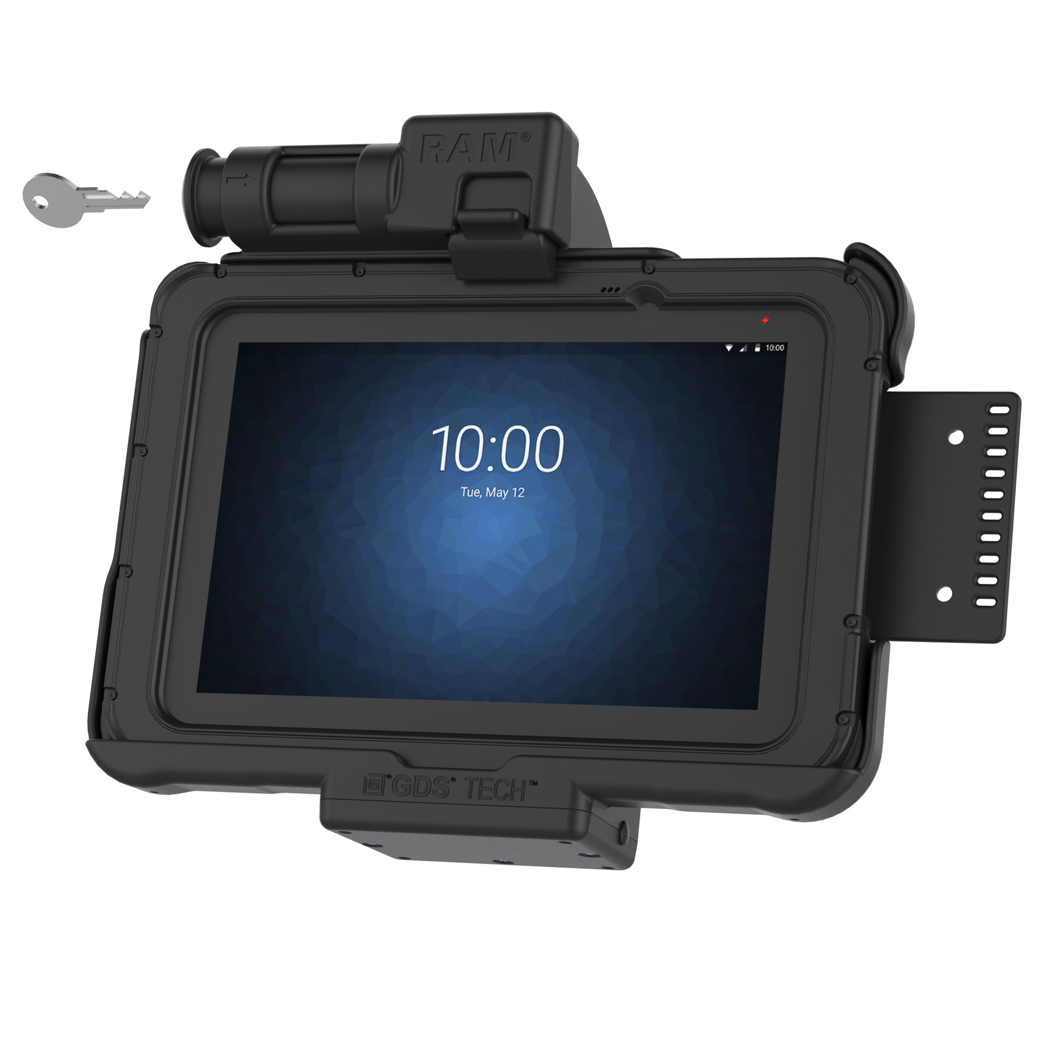 RAM MOUNT RAM-HOL-ZE10KLU - RAM Mounts Form-Fit Holder (with Key Lock) for Zebra ET51/56 (8')