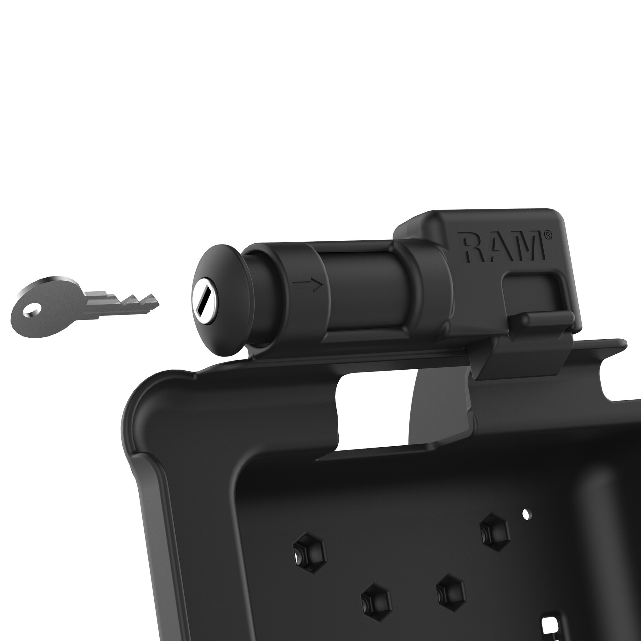 RAM MOUNT RAM-HOL-ZE10KLU - RAM Mounts Form-Fit Halterung (mit Schlüsselschloss) für Zebra ET51/56 (8')