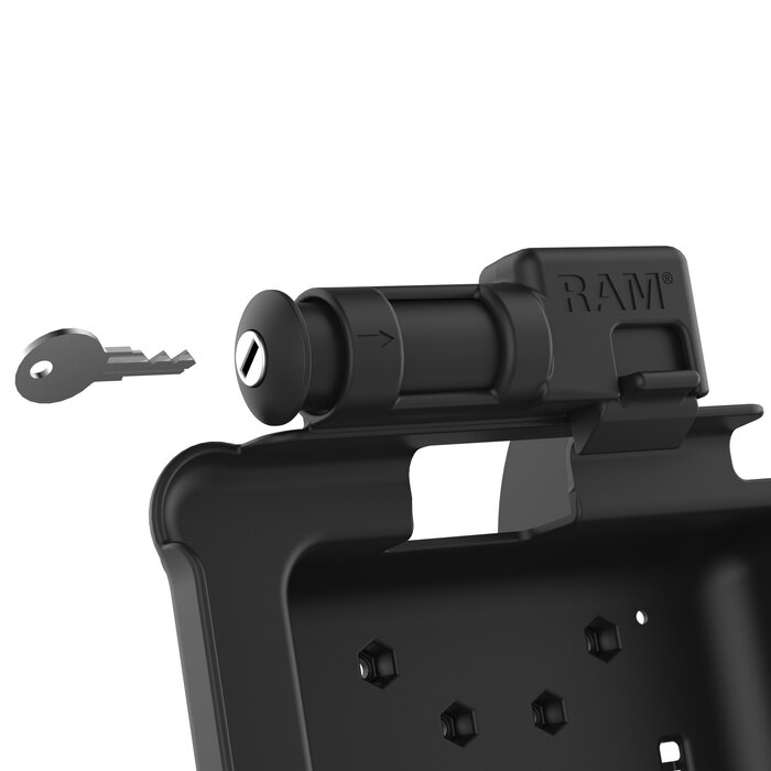 RAM-HOL-ZE10PDKLU - RAM Mounts Form-Fit Holder (with Key Lock) for Zebra ET51/56 (8')