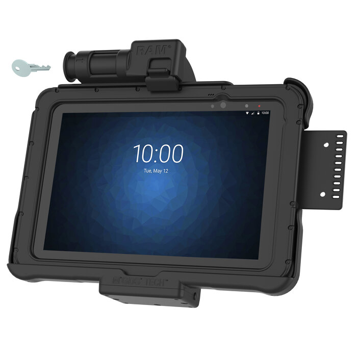 RAM-HOL-ZE11KLU - RAM Mounts Form-Fit Holder (with Key Lock) for Zebra ET51/56 (10')