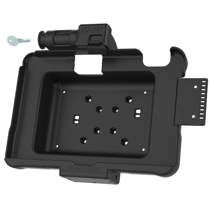 RAM MOUNT RAM-HOL-ZE11KLU - RAM Mounts Form-Fit Holder (with Key Lock) for Zebra ET51/56 (10')