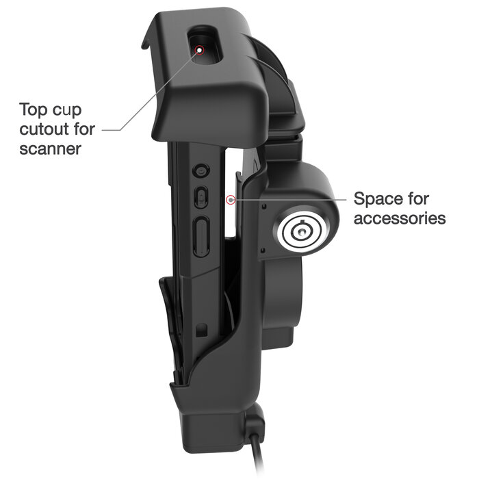 RAM MOUNT RAM-HOL-HON12PDHLU - RAM Mounts Form-Fit Holder (with Key Lock) for Honeywell CT40, CT45, and CT47