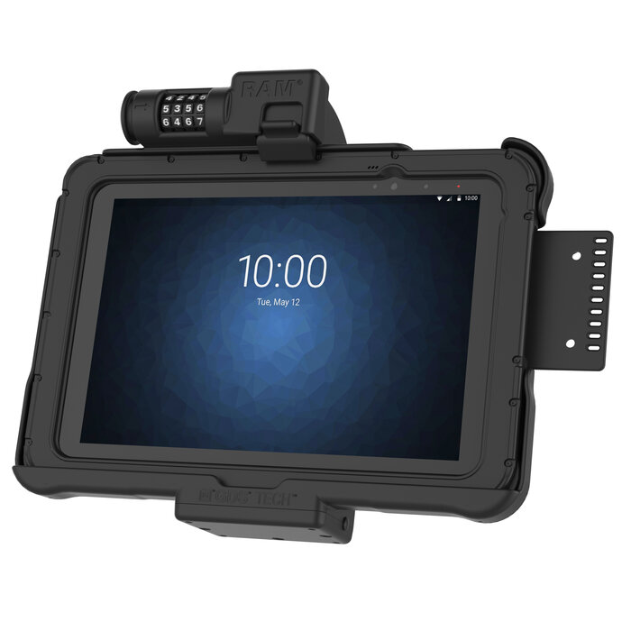 RAM-HOL-ZE11CLU - RAM Mounts Form-Fit Holder (Combo Lock) for Zebra ET51/56 (10')