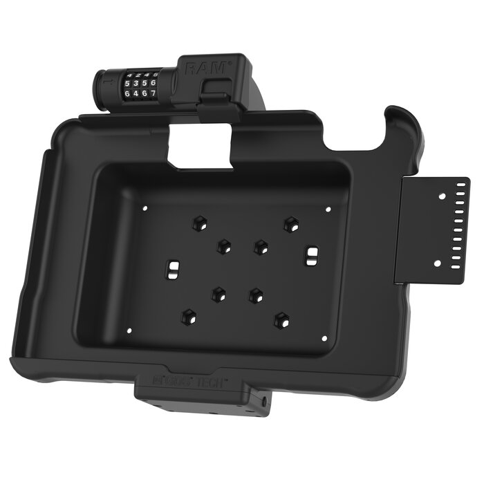 RAM MOUNT RAM-HOL-ZE11CLU - RAM Mounts Form-Fit Holder (Combo Lock) for Zebra ET51/56 (10')