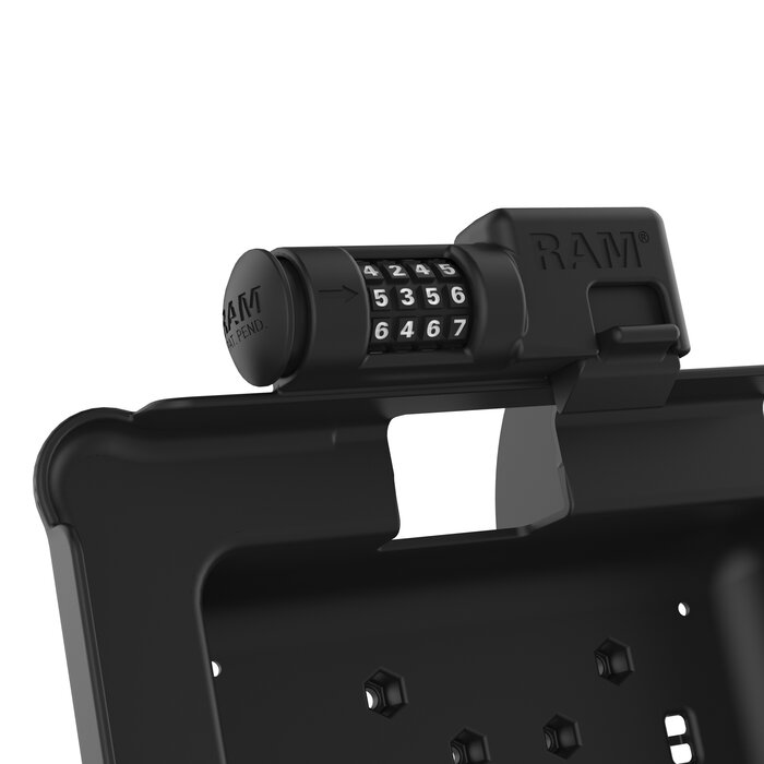 RAM MOUNT RAM-HOL-ZE11CLU - RAM Mounts Form-Fit Holder (Combo Lock) for Zebra ET51/56 (10')