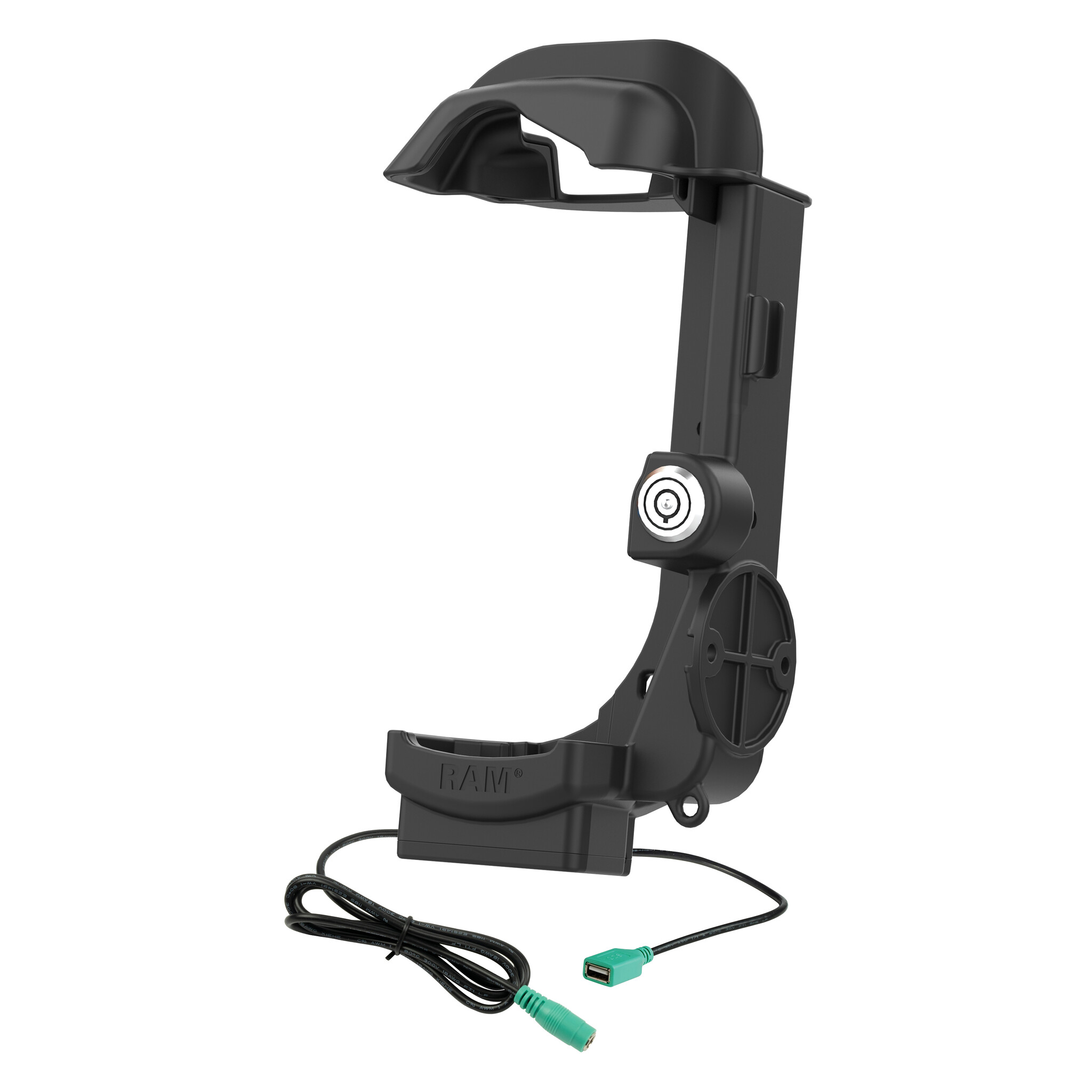 RAM MOUNT RAM-HOL-ZE32PDHLU - RAM Mounts Form-Fit houder (met sleutelvergrendeling) voor Zebra MC9300/9400