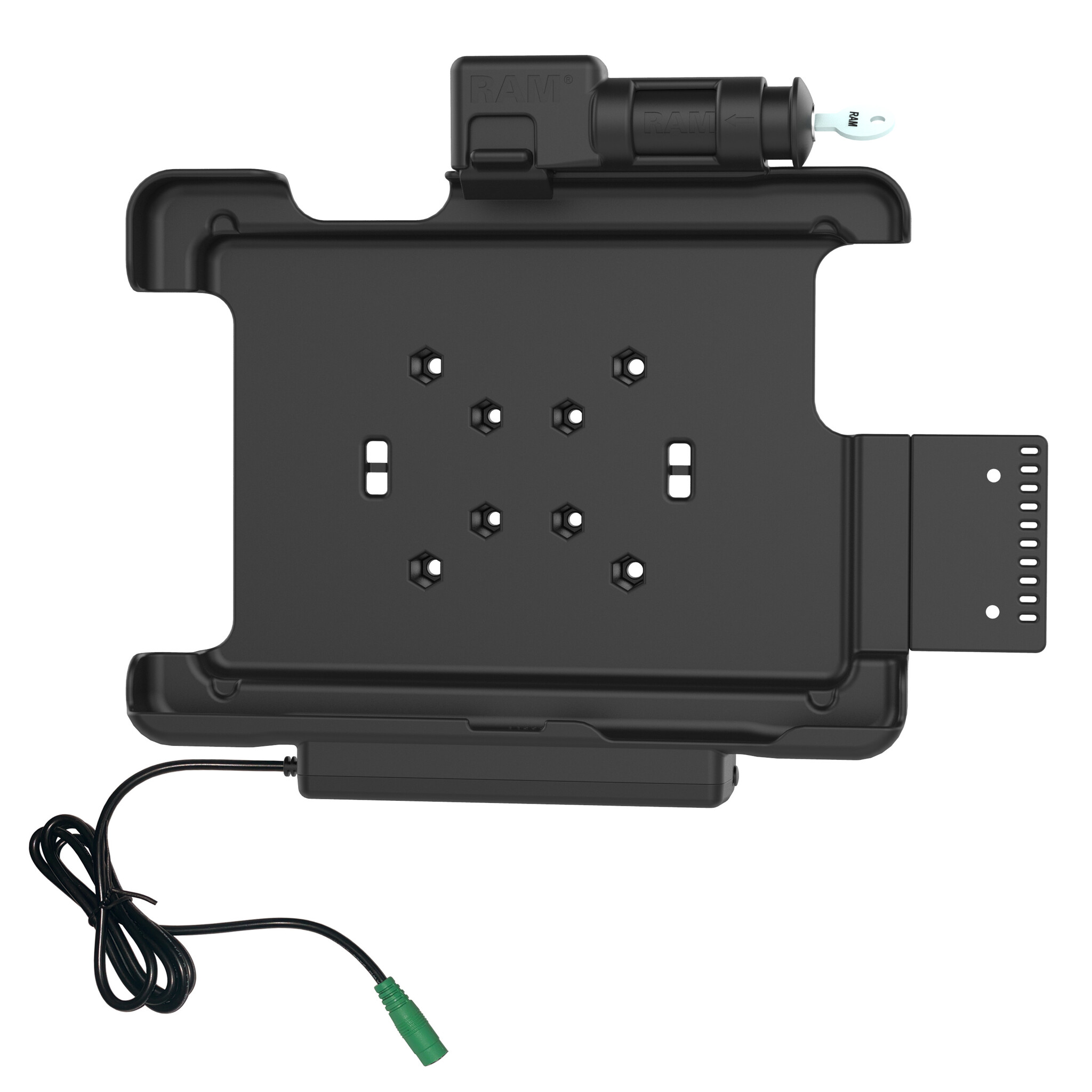 RAM MOUNT RAM Mounts Form-Fit houder (met sleutelvergrendeling) voor Honeywell RT10, 5,5 mm, De houder wordt gevoed door een 5