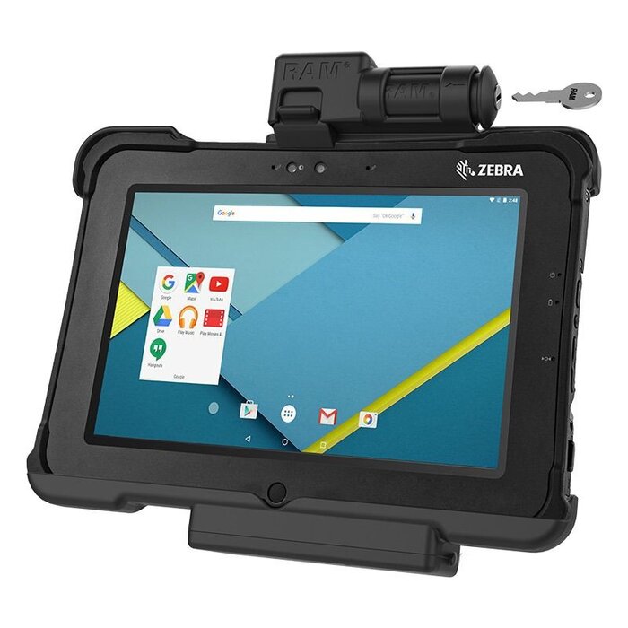 RAM-HOL-ZE15KLU - RAM Mounts Form-Fit Holder (with Key Lock) for Zebra L10
