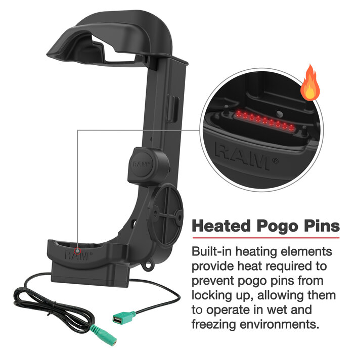 RAM-HOL-ZE32PDHU - RAM Mounts Form-Fit Holder for Zebra MC9300/9400