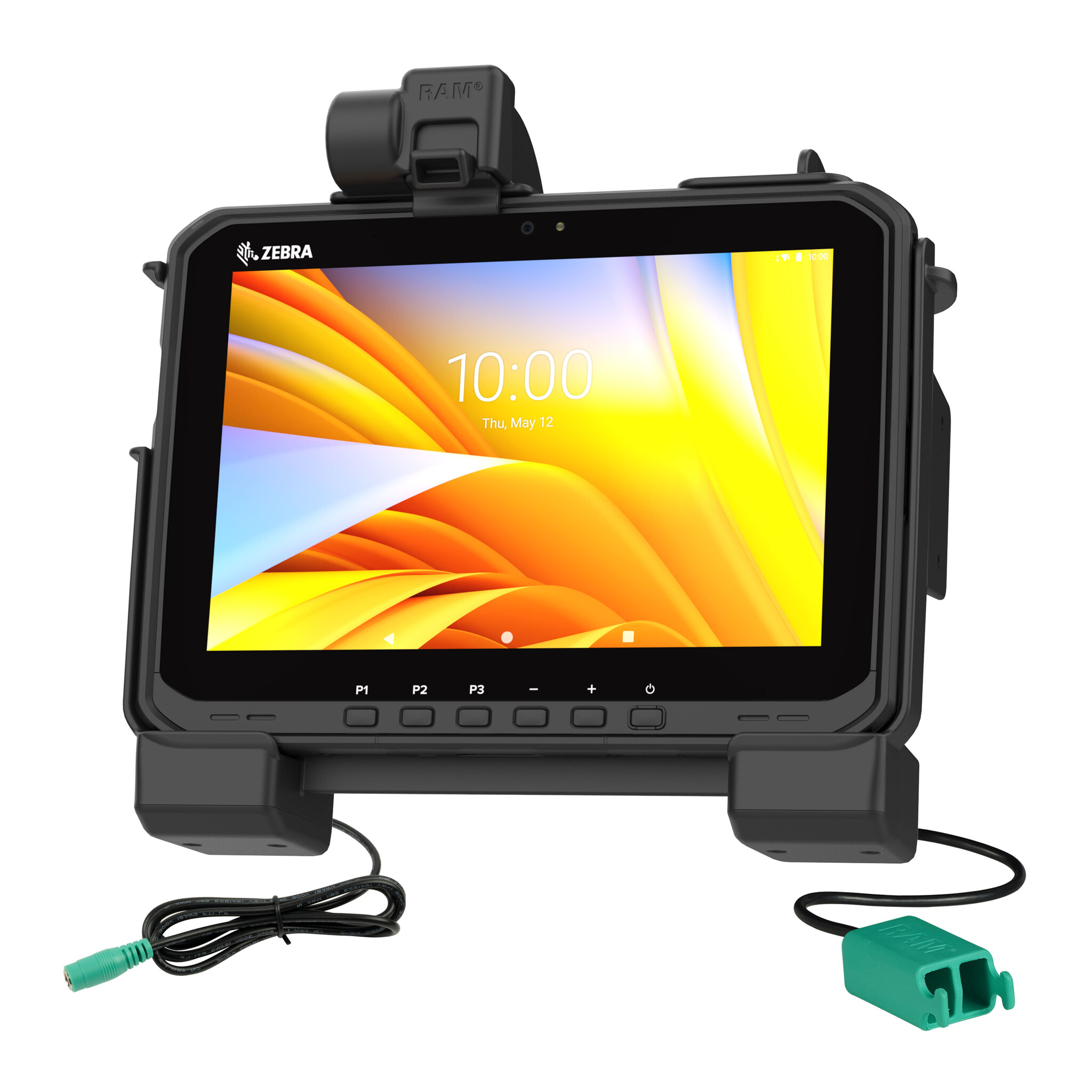 RAM MOUNT RAM-HOL-ZE25PD2U - Soporte de montaje en superficie RAM (bloqueo) para Zebra ET60/65