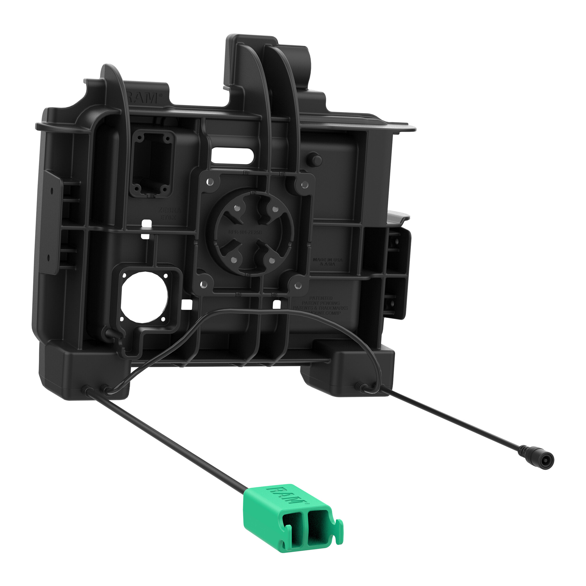 RAM MOUNT RAM-HOL-ZE25PD2U - Soporte de montaje en superficie RAM (bloqueo) para Zebra ET60/65