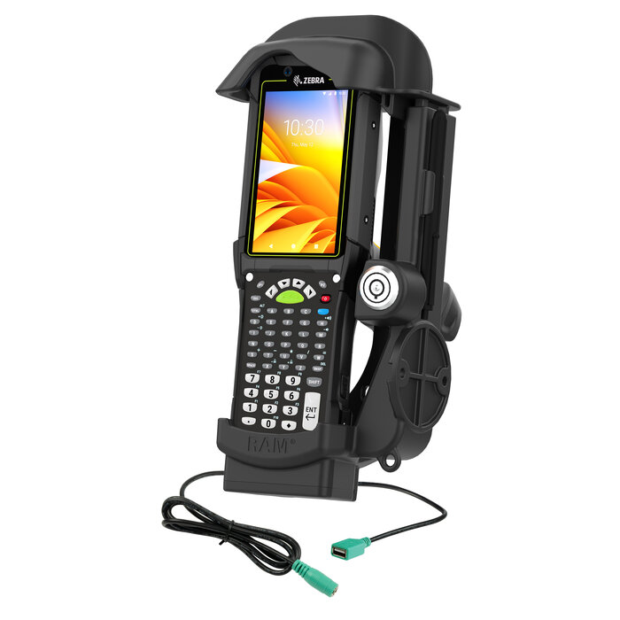 RAM-HOL-ZE32PDLU - Supporto RAM Mounts Form-Fit (con serratura a chiave) per Zebra MC9300/9400
