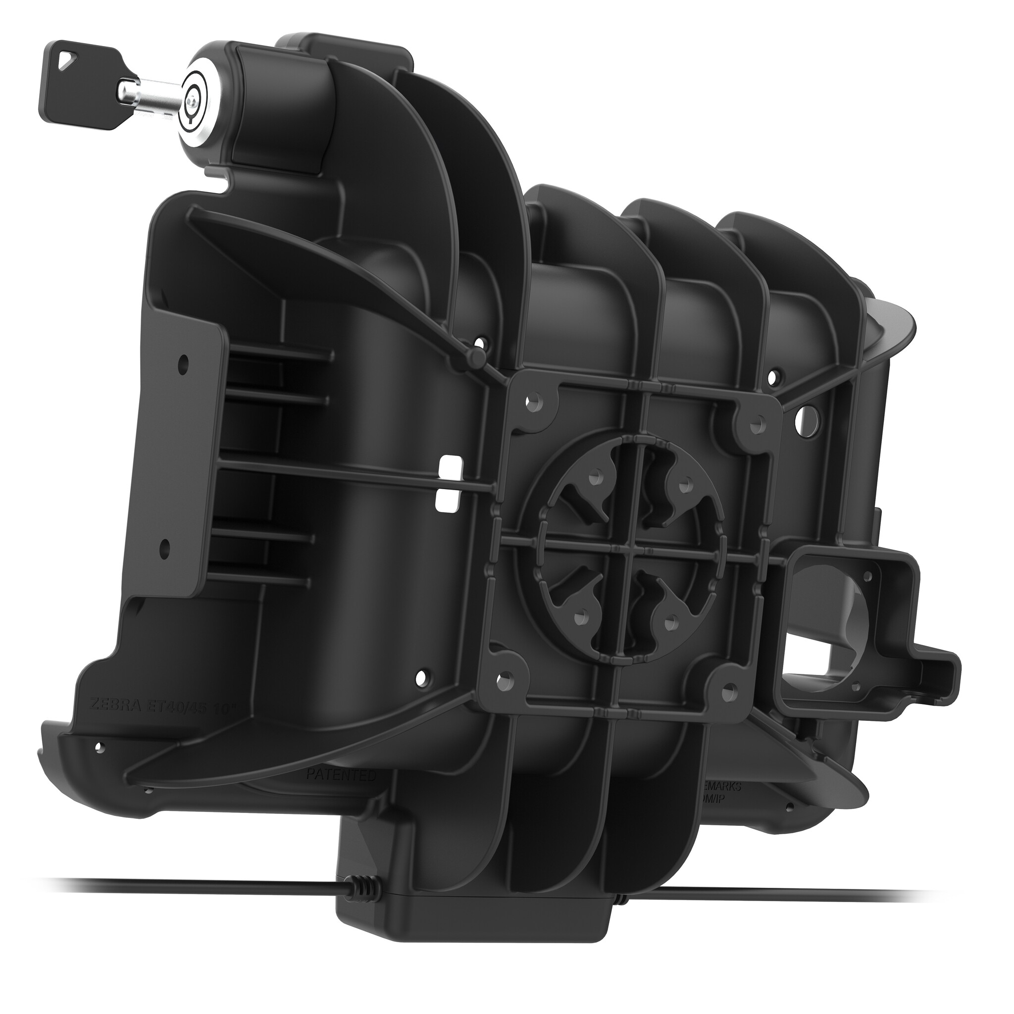RAM MOUNT RAM-GDS-DOCKL-ZE21PDU - Soporte de montaje en superficie GDS (con cerradura) para Zebra ET40/45 (10')