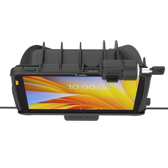 RAM MOUNT RAM-GDS-DOCKL-ZE21PDU - Soporte de montaje en superficie GDS (con cerradura) para Zebra ET40/45 (10')