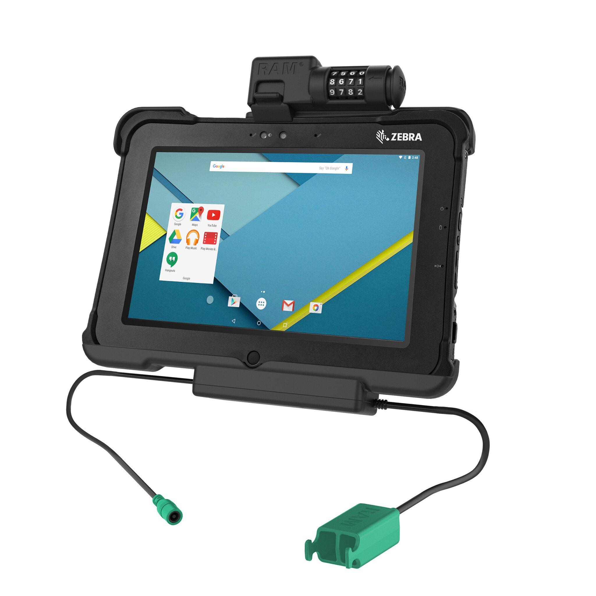 RAM-HOL-ZE15PD2CLU - Supporto RAM Mounts Form-Fit (blocco Combo) per Zebra L10