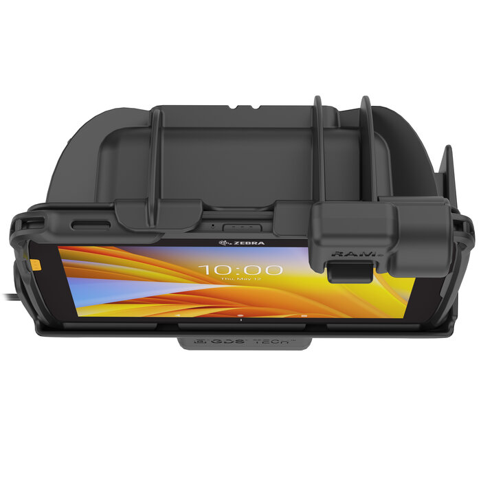 RAM MOUNT RAM-HOL-ZE20PNLLU - Soporte de montaje en superficie RAM (bloqueo) para Zebra ET40/45 (8')