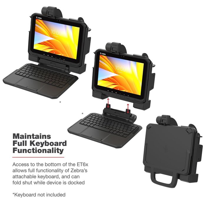 RAM MOUNT RAM-HOL-ZE25PHU - RAM Mounts Formpasshalterung (Verriegelung) für Zebra ET60/65
