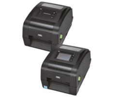 TSC TH240R-A001-0002 - TSC TH240R, 8 points/mm (203 dpi), horloge temps réel (RTC), écran, RFID, USB, RS232, Ethernet, câble USB, noir