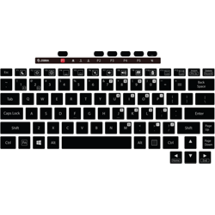 Zebra KYB-ET8X-2IN1-NO1-01 - Zebra-toetsenbord, Scandinavisch