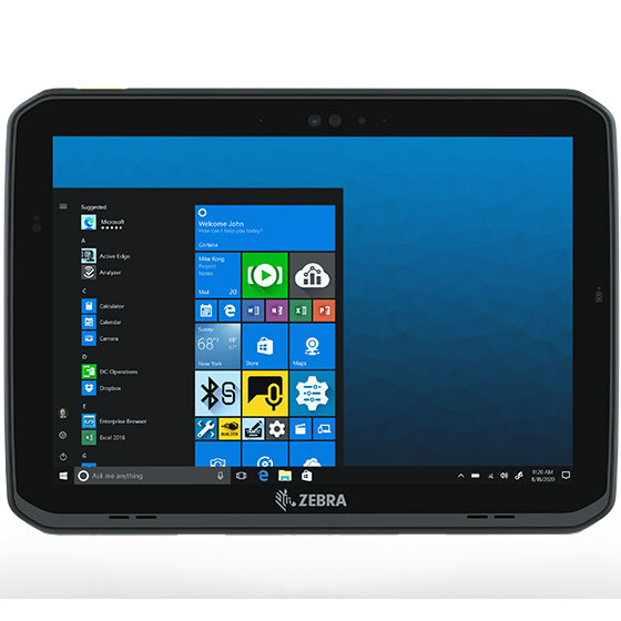 Zebra Zebra ET85, 30,5 cm (12''), GPS, USB, USB-C, Bluetooth, Wi-Fi, 4G, NFC, Intel Core i5, SSD, compatible avec Windows 11, SSD 512 Go, 5200 mAh