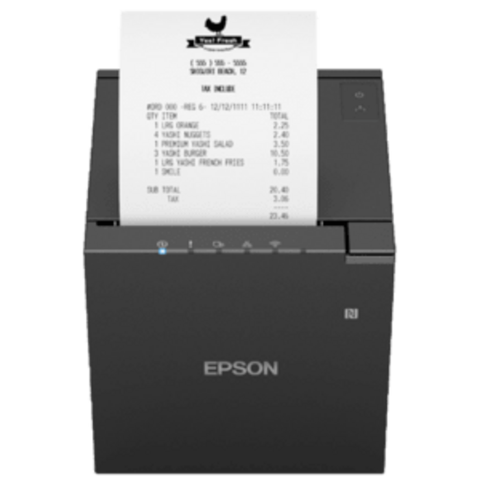 EPSON Epson TM-m30III, 8 puntos/mm (203 ppp), plotter de corte, USB, USB-C, Bluetooth, Ethernet, WLAN, negro, Wi-Fi
